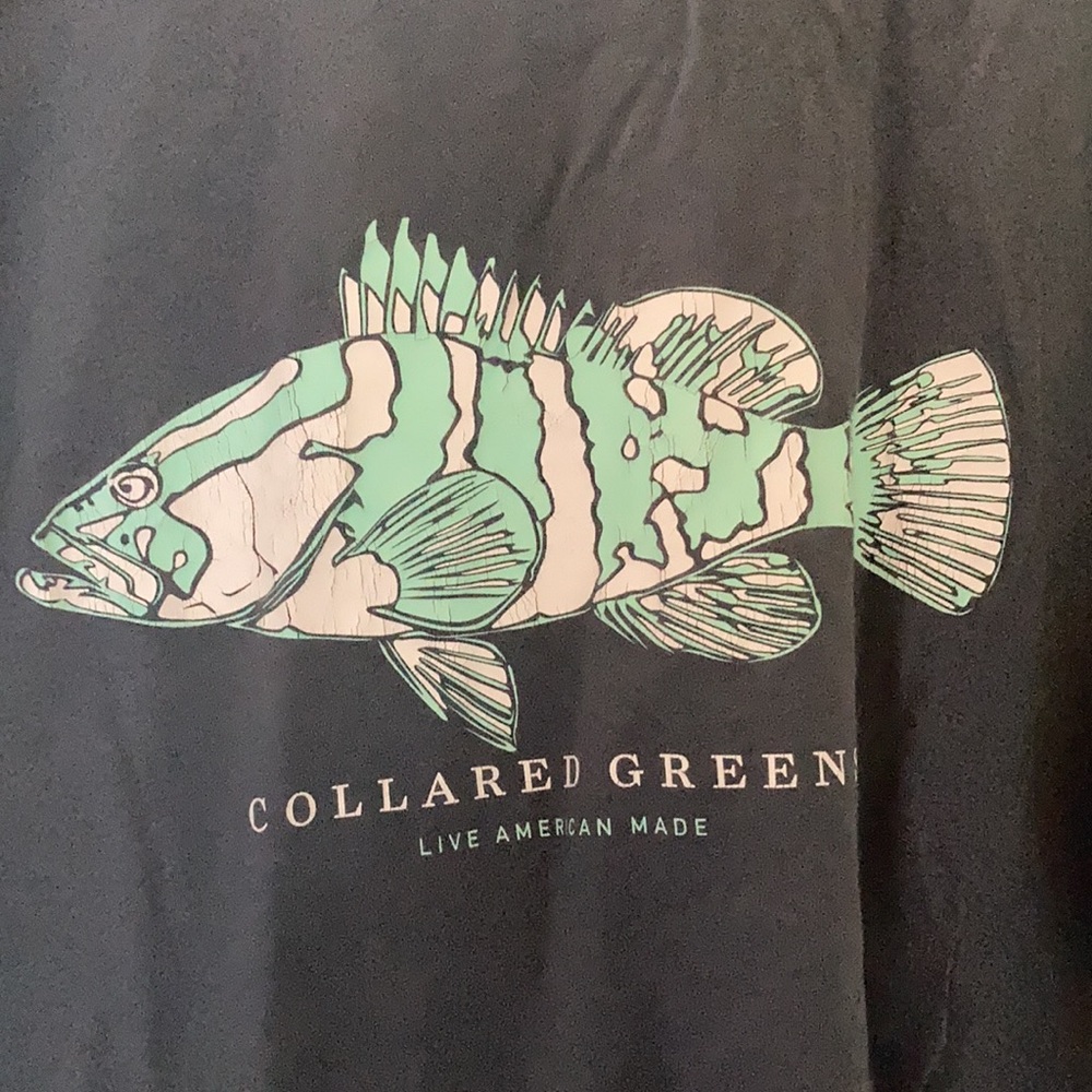 Collared Greens American Made Fish men’s T Sz M